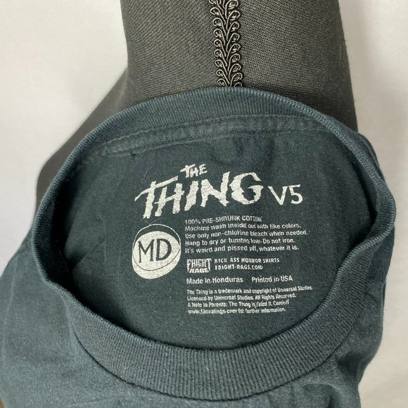Fright Rags The Thing V5 Black Graphic T-shirt Size M - Picture 5 of 7